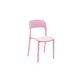 Modern Minimalist Pink Chair with Contrasting White Seat