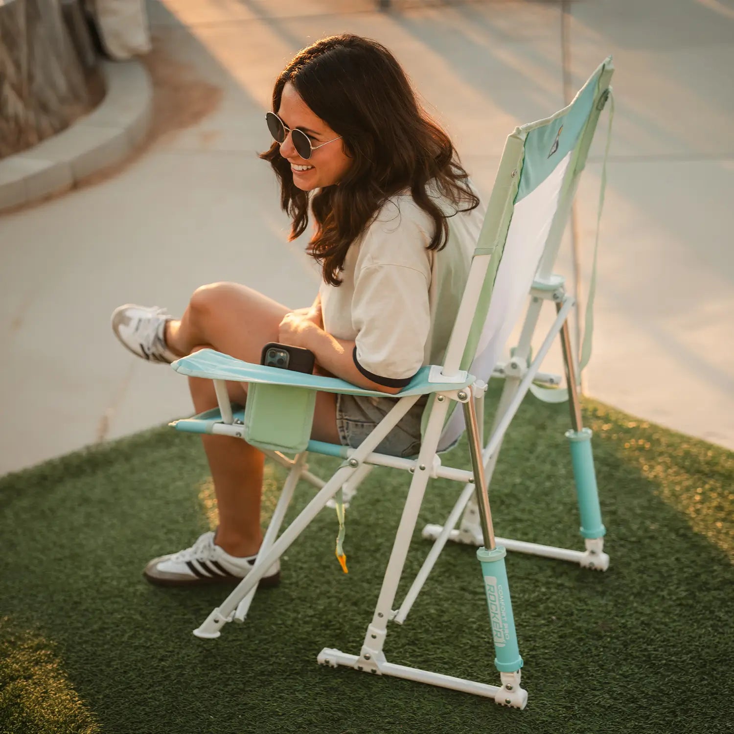 Comfort-Pro-Rocker-Pastel-Green-Sidelines-Sitting
