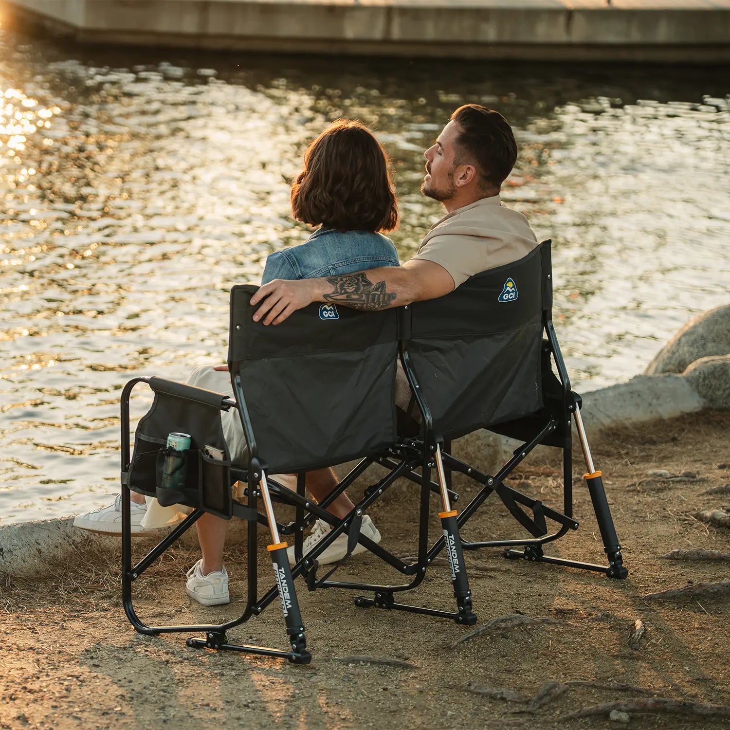 Tandem-Rocker-Park-Couple-Sitting-Pond